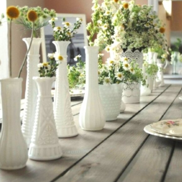 3 Vintage Milk Glass Candy Dishes - Picture 14 of 15